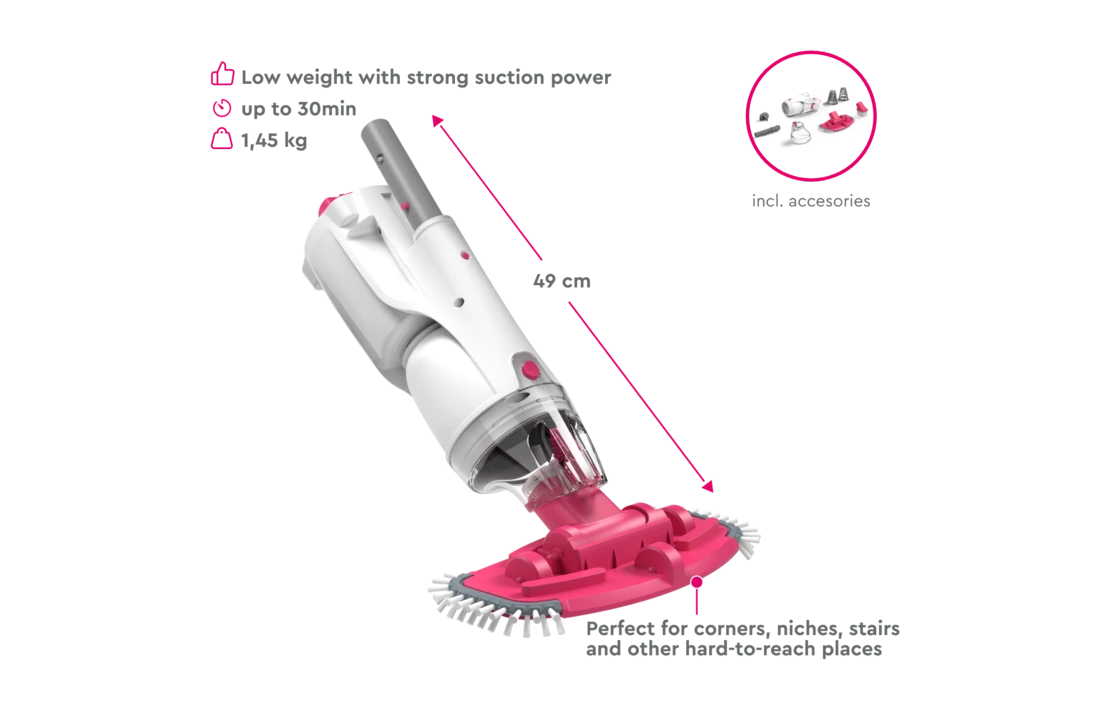 BWT Elektrische Zwembad Stofzuiger BC30 - Op Accu. - Afbeelding 5