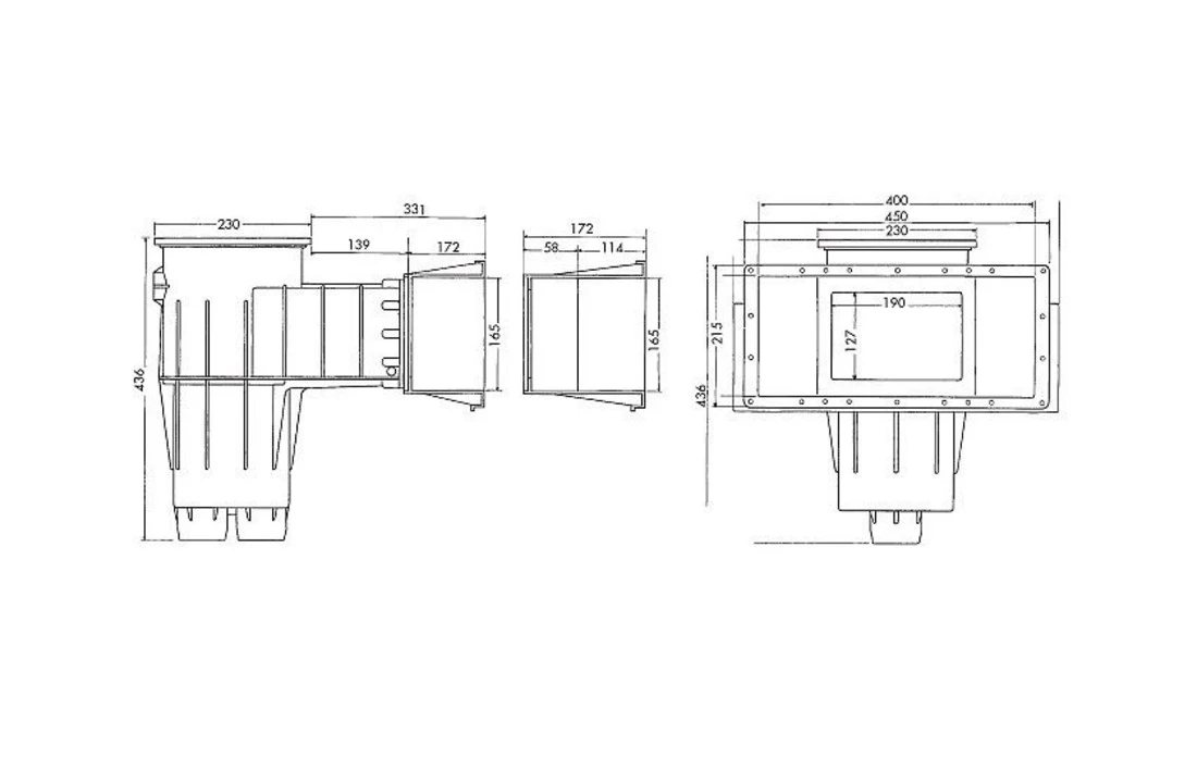 Hayward Hayward Skimmer Premium / Cofies Wit Voor Liner Zwembaden Grote Opening - Afbeelding 2