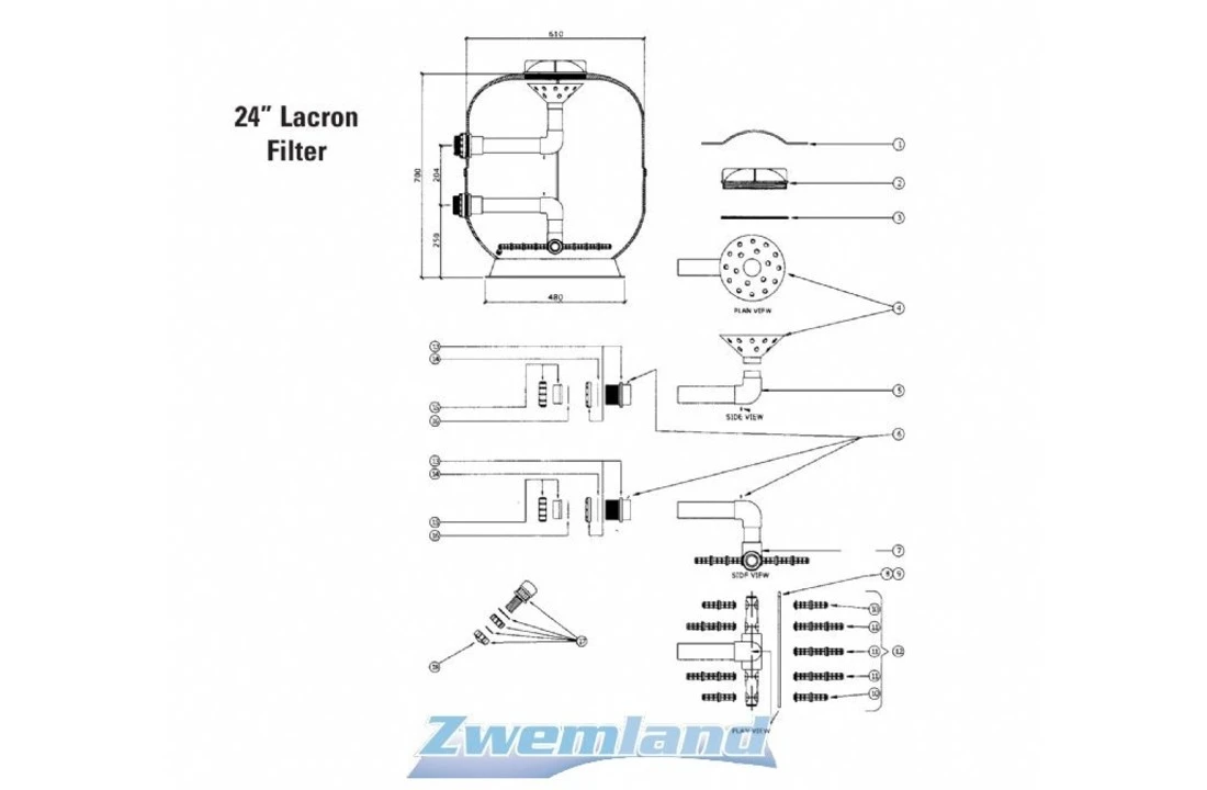 Lacron Lacron En StarlineFilter Kaarsen Set Voor 24" Filters - Afbeelding 2