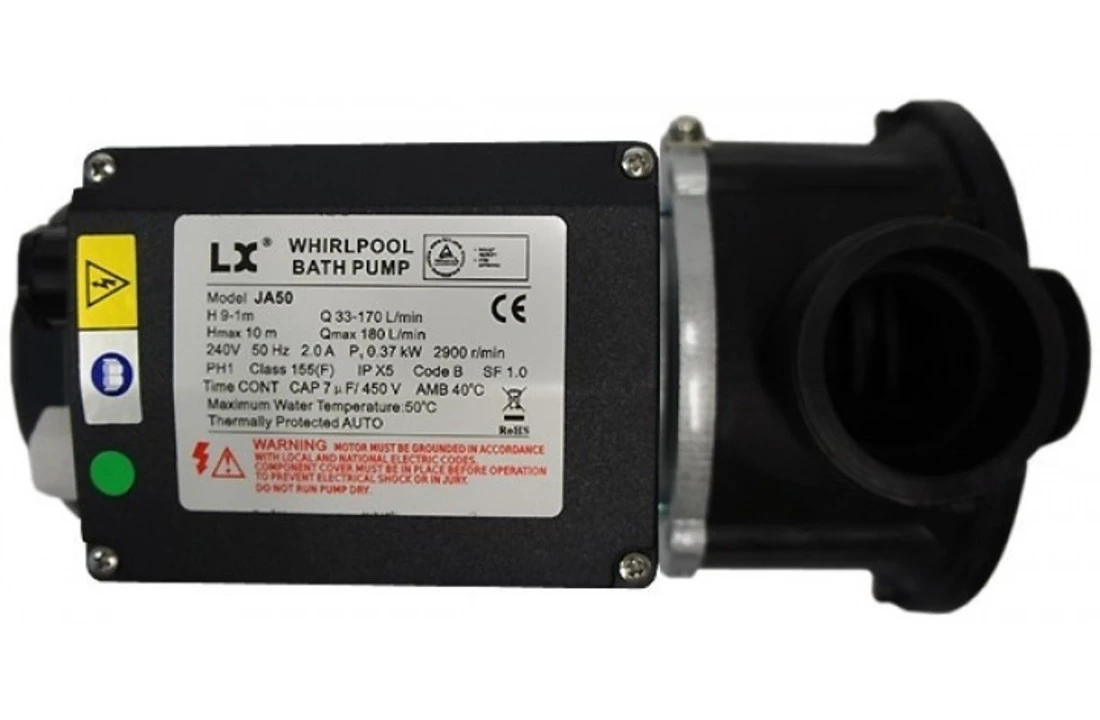 LX Pompen LX JA50 Circulatiepomp Voor Jacuzzi Spa En Bubbelbad 0,37 KW - Afbeelding 2