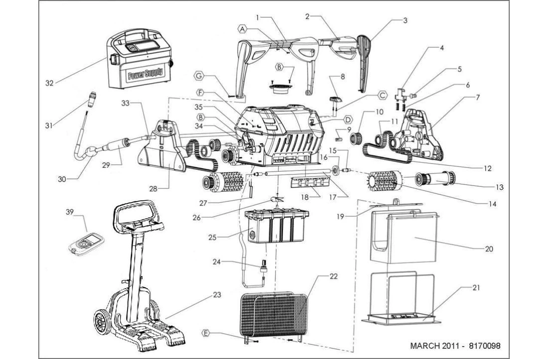 Maytronics Dolphin Dolphin Wave 100 Zwembadrobot - Afbeelding 4