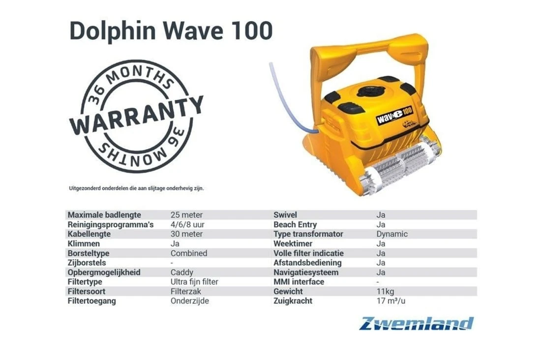 Maytronics Dolphin Dolphin Wave 100 Zwembadrobot - Afbeelding 5