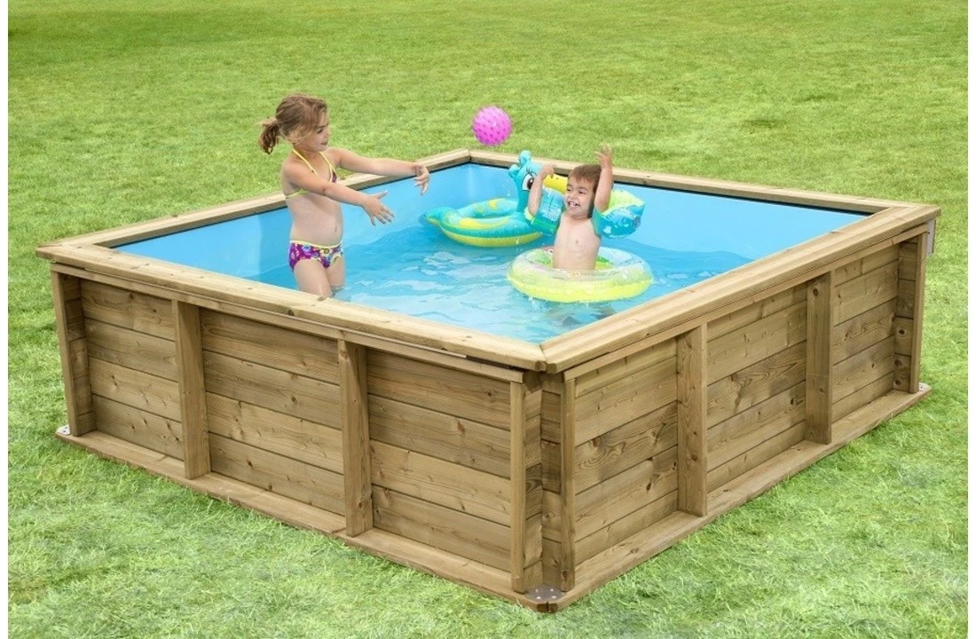 Proswell Houten Zwembaden Houten Kinderzwembad Pistoche 2 X 2 X 0.64 Meter - Afbeelding 2
