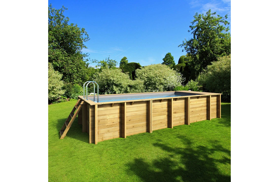 Proswell Houten Zwembaden Pool'n Box Zwembad 6.20 X 2.50 - Afbeelding 3