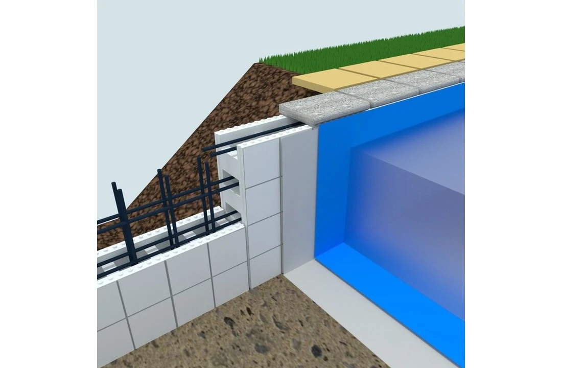 Solidbric Styropor Zwembad BouwblokkenStructuur 3 X 5 X 1.5 - Afbeelding 4
